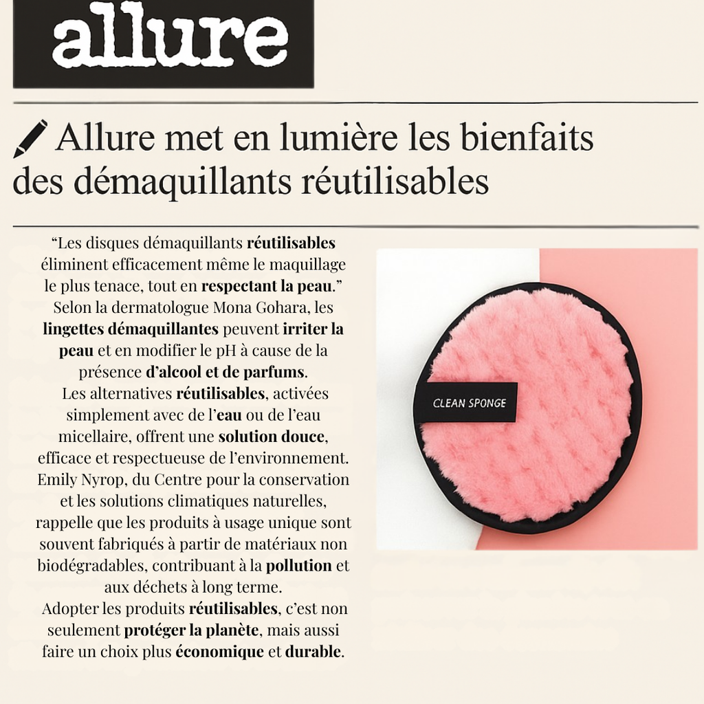 Pads démaquillants réutilisables — douceur garantie