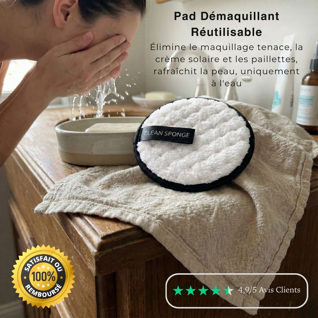 Pads démaquillants réutilisables — douceur garantie