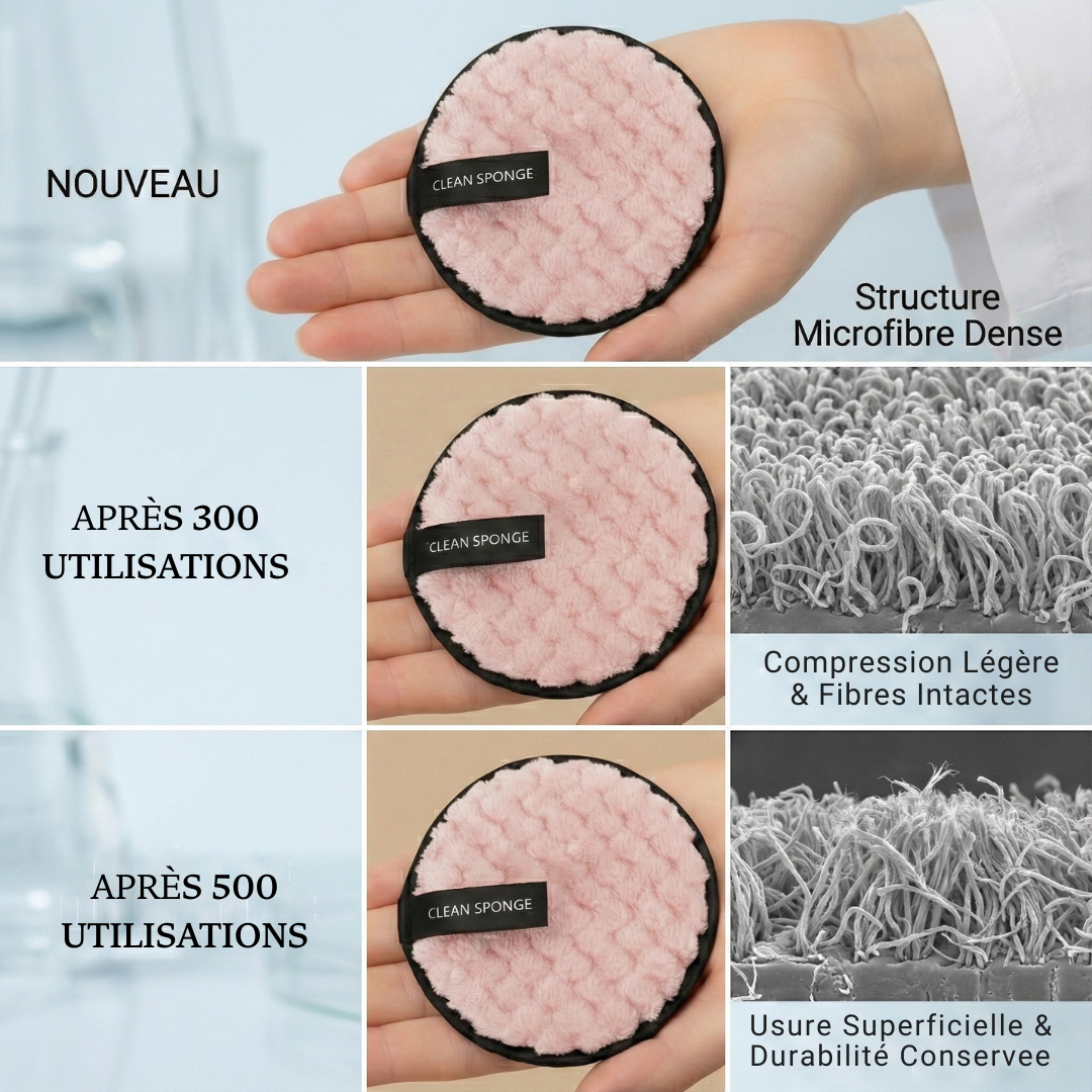 Pads démaquillants réutilisables — douceur garantie