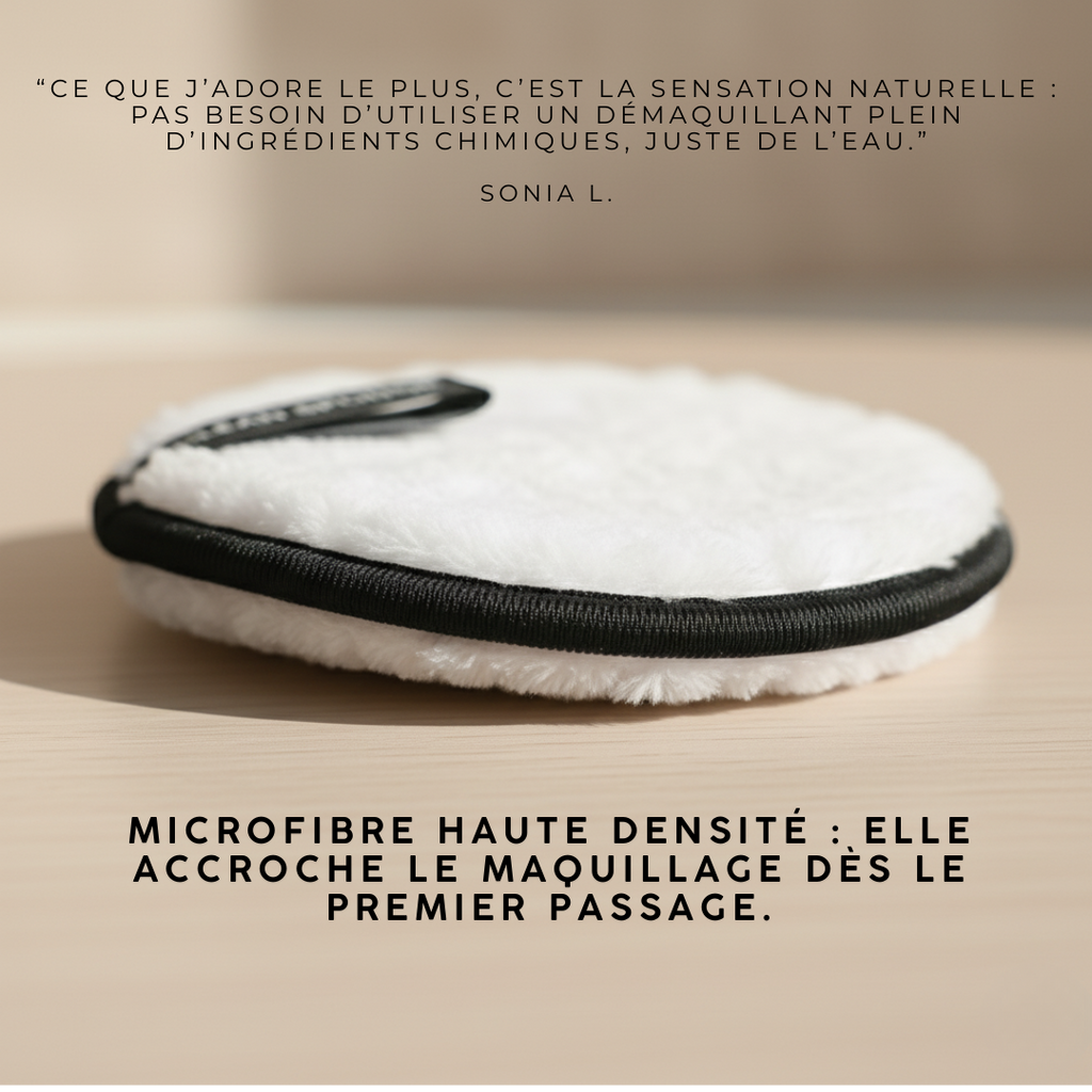 Pads démaquillants réutilisables — douceur garantie
