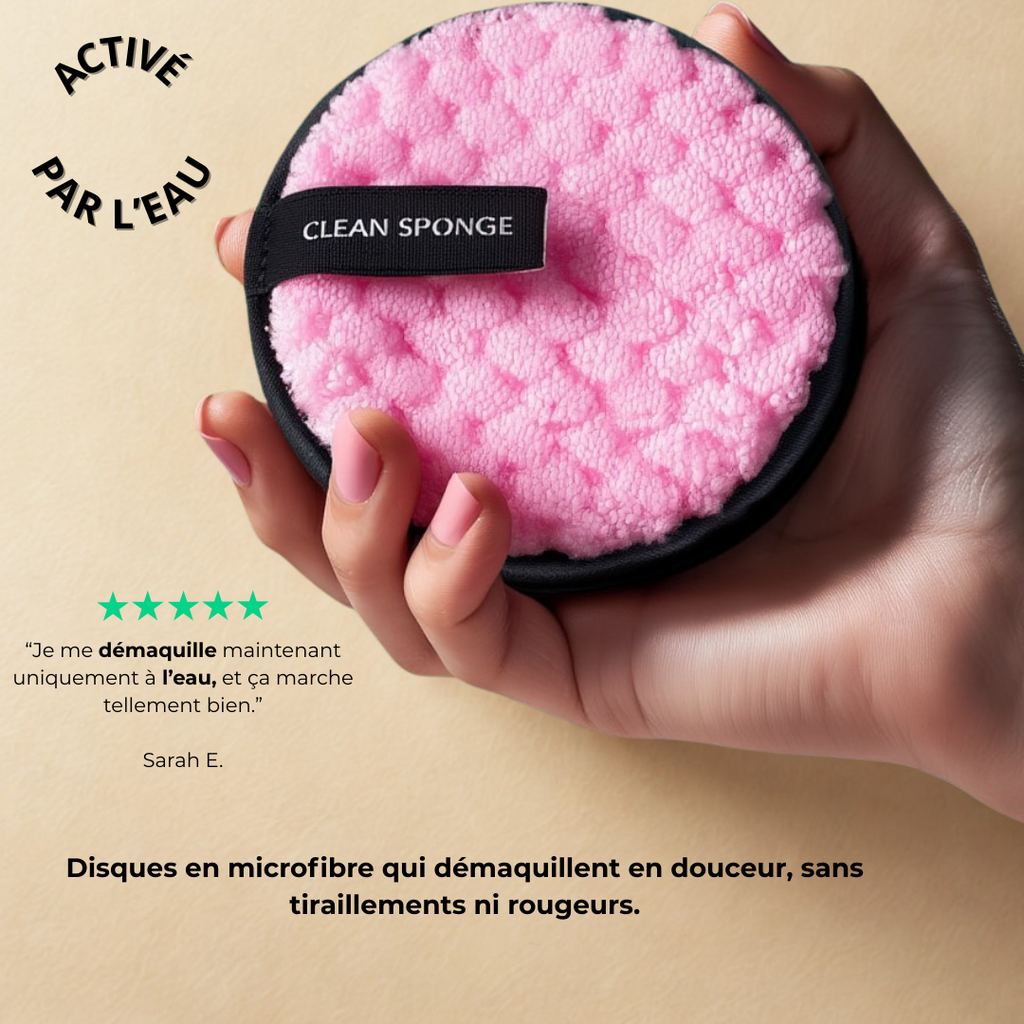 Pads démaquillants réutilisables — douceur garantie