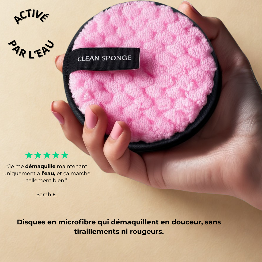 Pads démaquillants réutilisables — douceur garantie