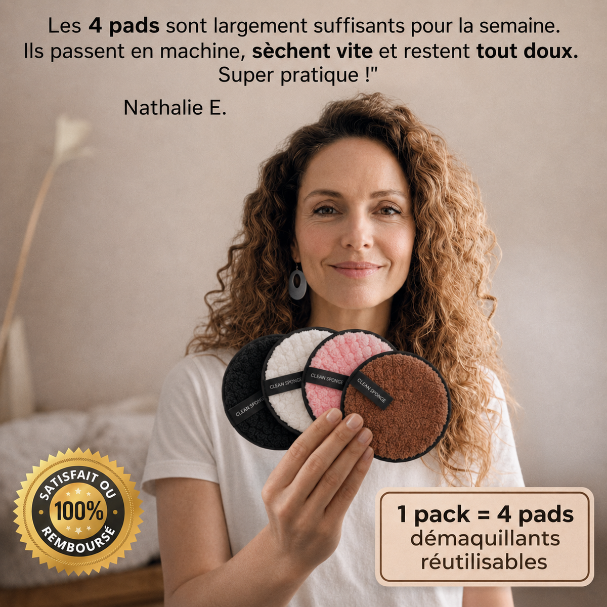 Pads démaquillants réutilisables
