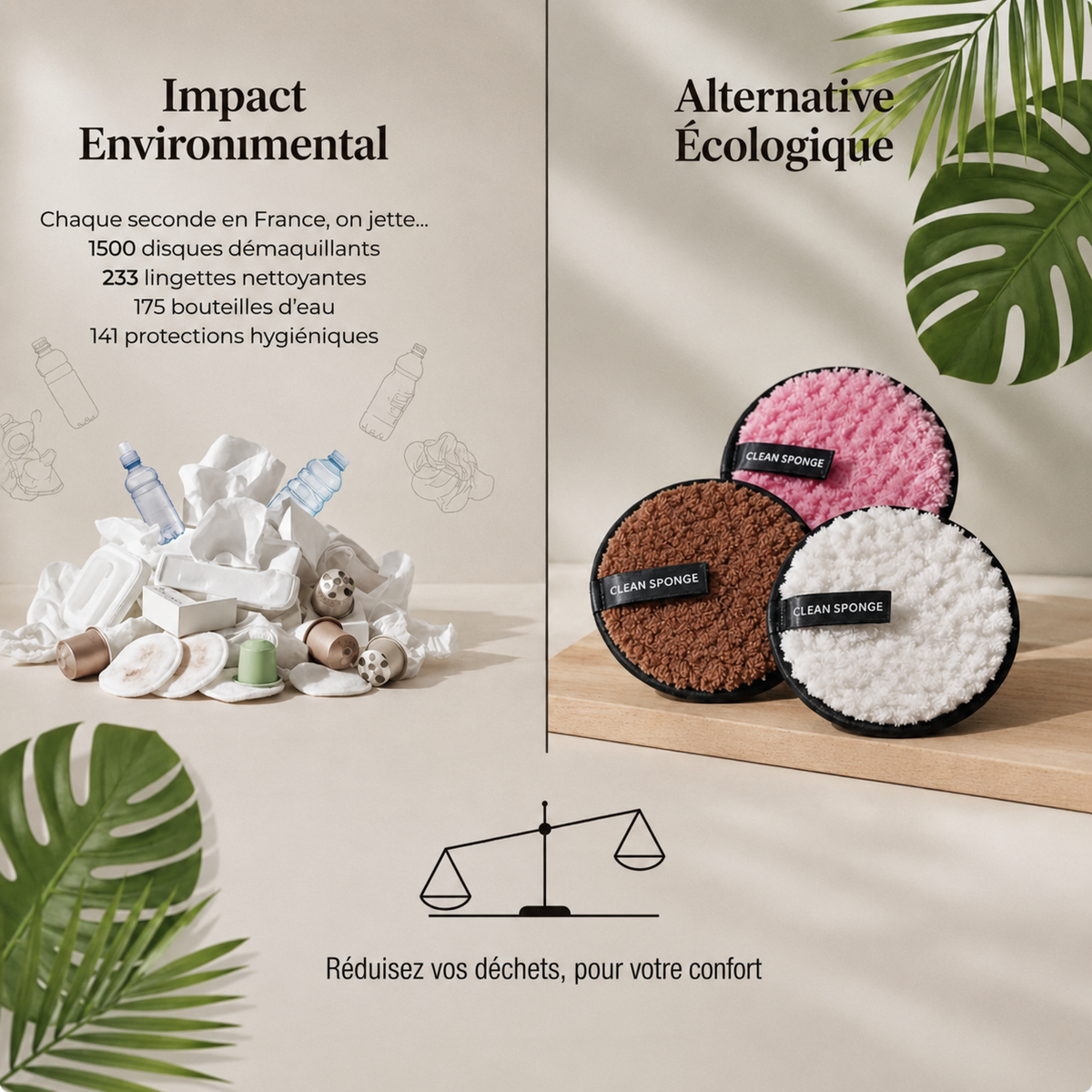 Pads démaquillants réutilisables